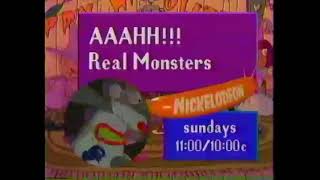 Nickelodeon  Aaahh Real Monsters Promo 1994 [upl. by Quenna186]