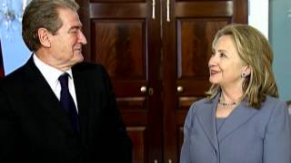 Secretary Clinton Delivers Remarks With Albanian Prime Minister Berisha [upl. by Ainerol]