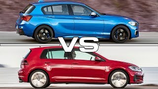 2018 BMW M140i vs 2018 Volkswagen Golf GTI [upl. by Nomelc]