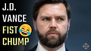 😂🤜🏽 Fist Chump MAGoofy JD Vance makes an absolute ass of himself amp its glorious [upl. by Iggy]