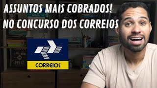 MATÉRIAS E ASSUNTOS MAIS COBRADOS NO CONCURSO PÚBLICO DOS CORREIOS [upl. by Tarkany]