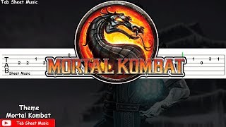 Mortal Kombat  Theme Guitar Tutorial [upl. by Aimo]