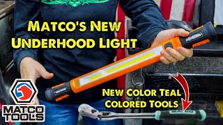 Matco Tools New Teal Color Line Of Tools and New Underhood Light [upl. by Ahsikyw34]