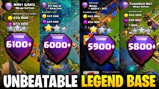 UNBEATABLE TH16 GLOBAL RANK PLAYER BASE LINKANTI 2 STAR TH16 BASE LINKTOWN HALL16 NEW LEGEND BASE [upl. by Tiny]