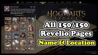 Hogwarts Legacy All 150 REVELIO PAGES Field Guide Pages Collection [upl. by Samanthia]