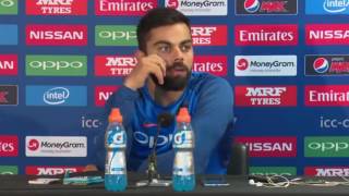 Virat Kohli pre ICC champions trophy Semi Final  India vs Bangladesh Press Conference 2017 [upl. by Daughtry]