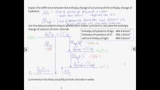 How2 Construct and use a solution BornHaber cycle [upl. by Essila]