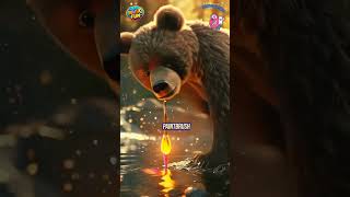 Charlie the Bear With a Magical Brush charliebear magic magicabrush shorts ytshorts [upl. by Weinreb277]