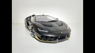 118 AUTOart Lamborghini Centenario Roadster Carbon 79119 [upl. by Stegman]