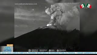 Actividad Popocatépetl  Noticias con Juan Carlos Valerio [upl. by Dami114]