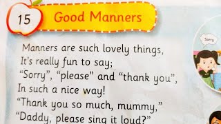 Good Manners  Jr Kg Rhymes  Poem amp Songs  SampD Teacher [upl. by Hammock]