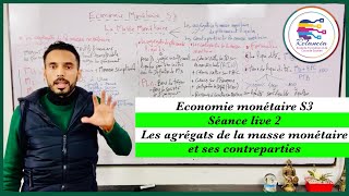 Economie monétaire S3  live 2  les agrégats de la masse monétaire et ses contreparties RELANCIA [upl. by Ranie972]