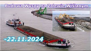 Wyspa Estyjska22112024 Wpłynięcie i wyładunek Bobra [upl. by Yssor712]