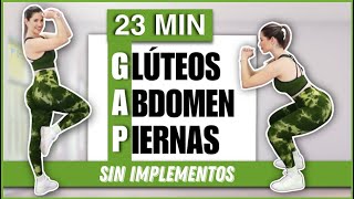 RUTINA DE GAP  Glúteos Abdomen y Piernas  RUTINA SIN PESO Y SIN SALTOS  NatyGlossGym [upl. by Airdnua]