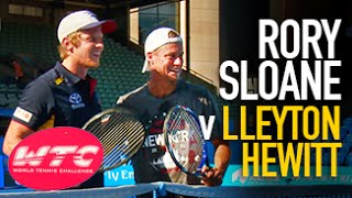 Sloaney has a hit with Lleyton Hewitt [upl. by Amieva]