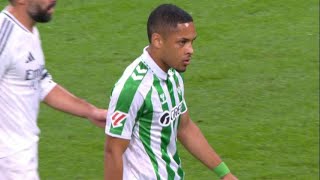 Vitor Roque  Debut for Real Betis against Real Madrid [upl. by Ylekalb]