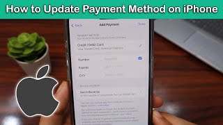 How to Update Payment Method on iPhone Step by Step [upl. by Ecyoj]