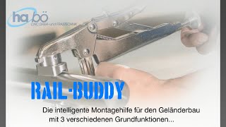 Montagezange rail buddy  haboe EdelstahlSysteme GmbH [upl. by Aicilak610]