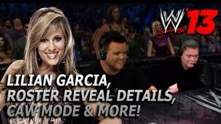 WWE 13 No Lillian Garcia CAW Mode Roster Reveal Details amp More [upl. by Rriocard]