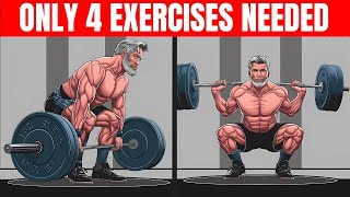 The ONLY 4 Exercises You Need to Build Muscle Men Over 40 [upl. by Gonzalo]