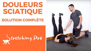 SOULAGER LES DOULEURS SCIATIQUE GRACE AU STRETCHING [upl. by Onnem]