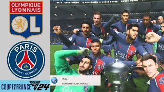 OLYMPIQUE DE LYON  PARÍS SAINTGERMAIN  FINAL COUPE DE FRANCE 2024  EA SPORTS FC™ 24 [upl. by Anaicilef336]