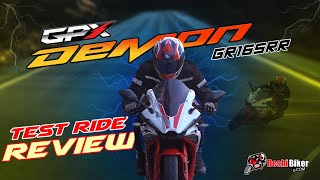 GPX Demon GR165RR Test Ride Review by Deshi Biker [upl. by Aedrahs848]