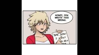 Bakugou Writes Satan Instead Of santa Mitsuki Funny BNHA Comic Dub MHA Boku No Hero Academia shorts [upl. by Staal441]