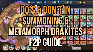 Draconia Saga Drakite Guide  Dos amp Dont in Summoning and Metamorph Drakite draconiasaga [upl. by Ecnerual]