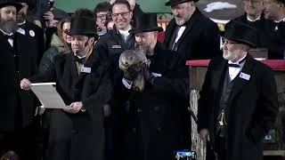 Groundhog Day 2024 Punxsutawney Phil makes prediction for early spring [upl. by Collin]