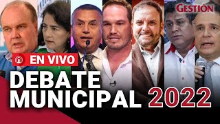 PERÚ Debate municipal 2022 EN VIVO  candidatos a la alcaldía de LIMA confrontan propuestas [upl. by Eemia]