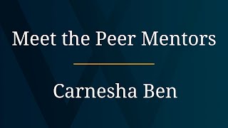 Meet Waldens Peer Mentor Carnesha Ben [upl. by Donny255]