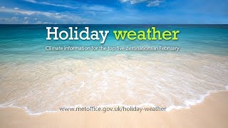 February holiday weather  Turkey Spain Cyprus Egypt Canary Islands [upl. by Frederico]