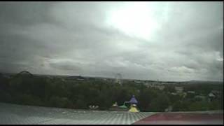 Le Comet Space Roller Coaster Front Seat POV Walygator Parc France [upl. by Kcirdef]