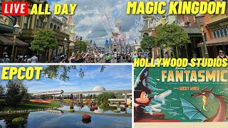 🔴 LIVE Magic Kingdom to Epcot then Double Fantasmic we park hoping Today all day 3262024 [upl. by Erlin]