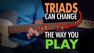 How using triads can change the way you play guitar  both rhythm and lead  Lesson EP399 [upl. by Nahaj]