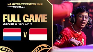 FeWCeFootball Console  NETHERLANDS v INDONESIA  GROUP A  R3 FULL MATCH [upl. by Amekahs]