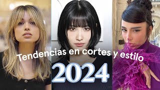 TENDENCIAS EN CORTES Y ESTILOS 2024 🔥 CABELLO [upl. by Nitsugua]