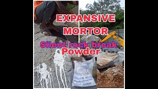 Expensive mortor Soundless stone crack powder stone crack [upl. by Casteel615]