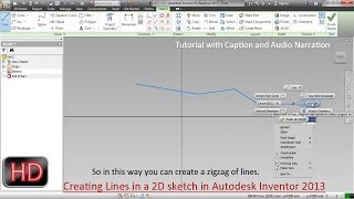 Creating Lines in a 2D sketch  Autodesk Inventor [upl. by Rene]