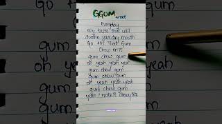 GGUM  YEONJUNTXT lyrics ggum txt lyrics yeonjun shortsfeed kpop [upl. by Jadda]