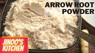 Arrow Root powder recipe  how to make arrowroot powder at home Koova podi [upl. by Xanthus779]