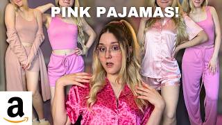 Ultimate Cute PINK Pajamas Set Haul  Amazon Loungewear Ekouaer Review [upl. by Salvador]