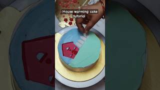 House warming customised cake with chocolate flavour tutorial shortsvideothemecakeideasdelhibaker [upl. by Nyad688]