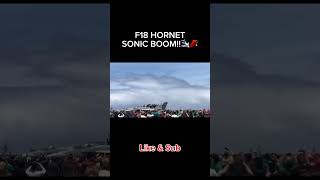 F18 Hornet Breaking The Sound Barrier💀🚀 shorts fighterjet viralvideo machjesus [upl. by Itraa109]