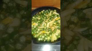 Bhindi ki sabji 😋shorts viralvideo recipe youtubeshorts islamicvideo dua new islam muhammad [upl. by Hattie613]