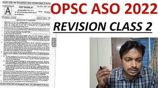 Revision Class  2  OPSC ASO Exam [upl. by Assin]