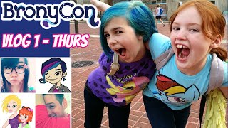 BronyCon VLOG 1  MommyandGracieShow Dollastic and Chad Alan Meet Up  My Little Pony Convention [upl. by Emirak]