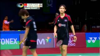 SF  XD  SPrapakamolSThoungthongkam vs Tao JXia H  2012 YonexSunrise India Open [upl. by Attenyt]