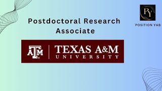 Postdoctoral Research Associate Texas AampM University [upl. by Madelena]